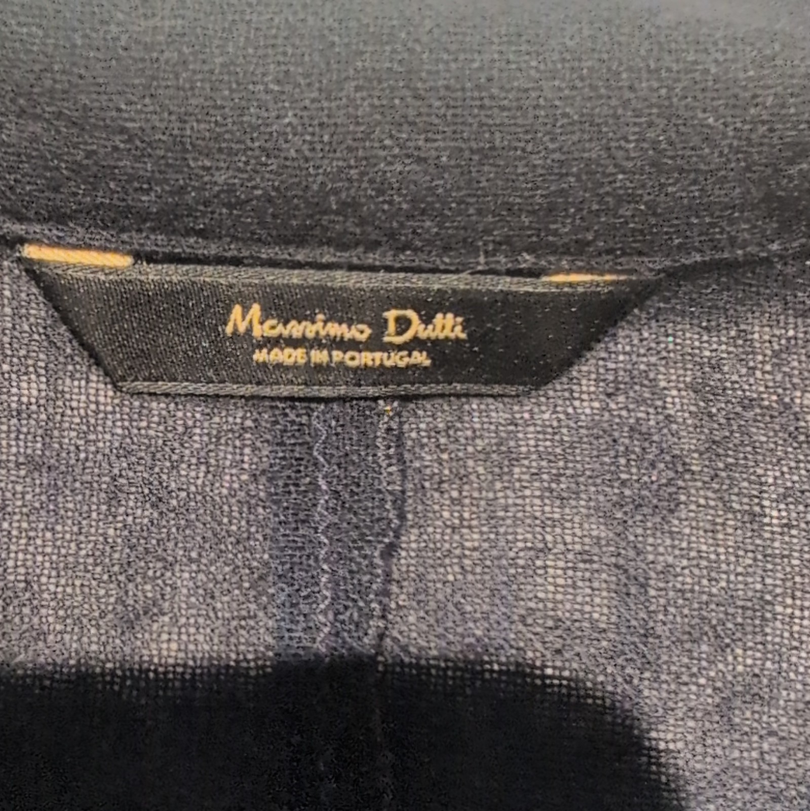 Massimo Dutti Women’s Navy blue high neck shirt M