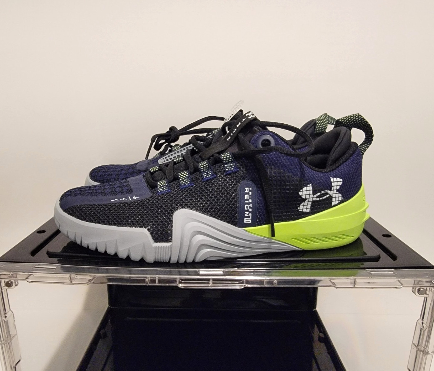 Under Armour TriBase Reign 6 ‘Midnight Navy Morph Green’ Men Cross Training Shoe