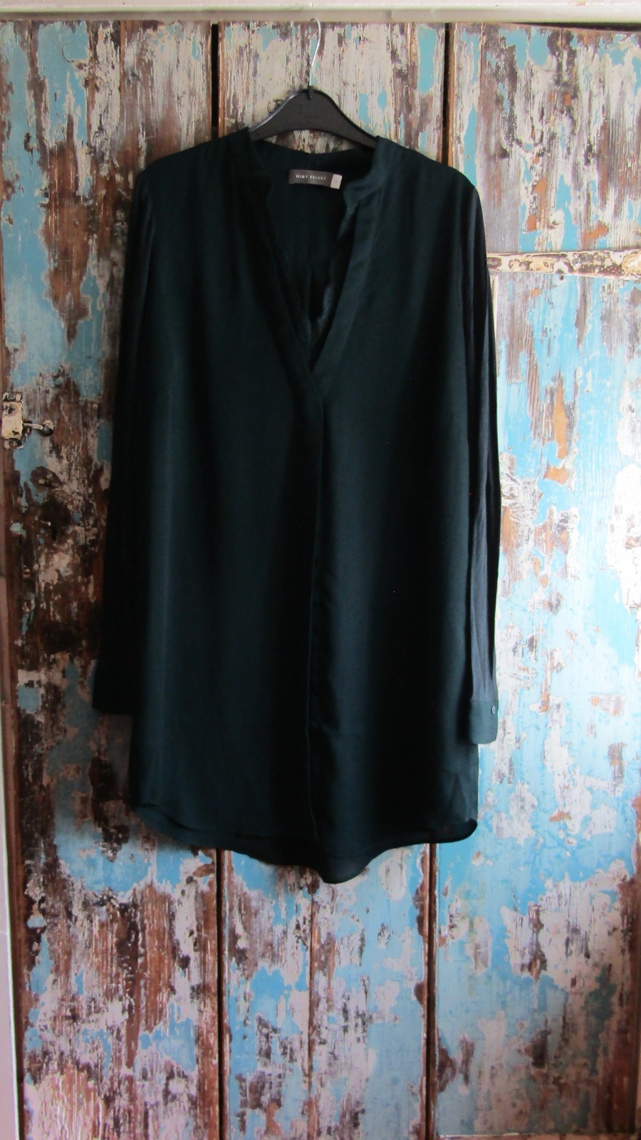 Mint Velvet Dark Green Tunic Top size 14
