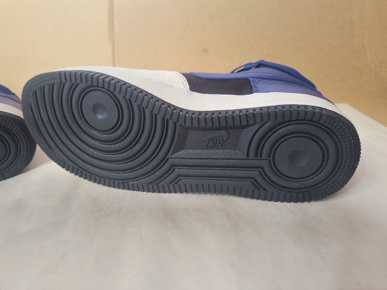 NEW Nike Air Force 1 High 07 Lv8 Platinum Deep Royal Blue 806403 009 NIB Sz 10.5