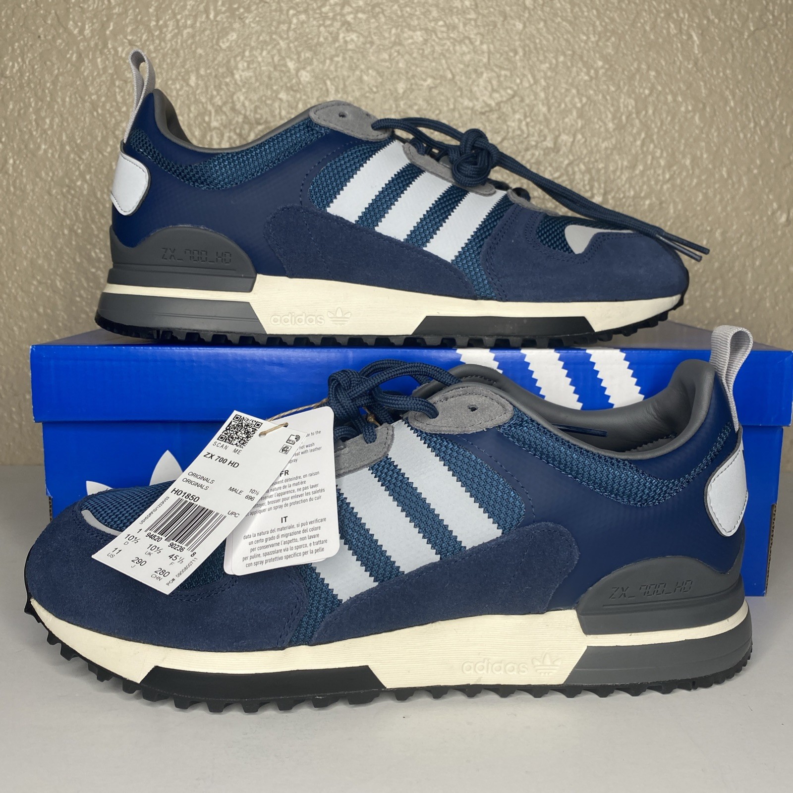 adidas originals zx 700 hd mens size 11 H01850 Blue Green New In Box Shoes NIB