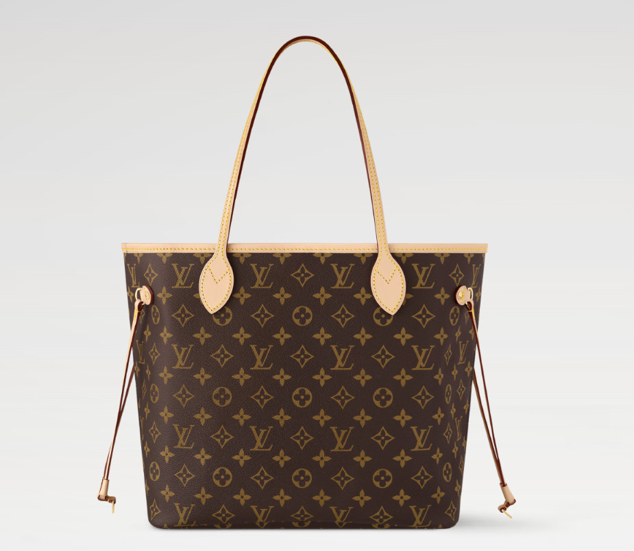 Louis Vuitton Neverfull MM Monogram Tote w/ Removable Pouch Box Dust Bag