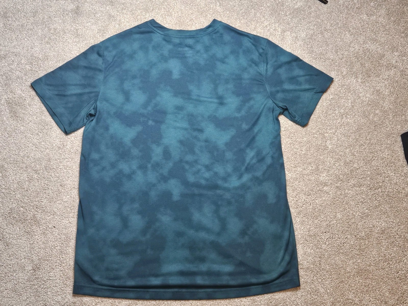 Russell Athletic Dri Power 360 Mens Large Green Cloud Tie Dye Performance Shirt
