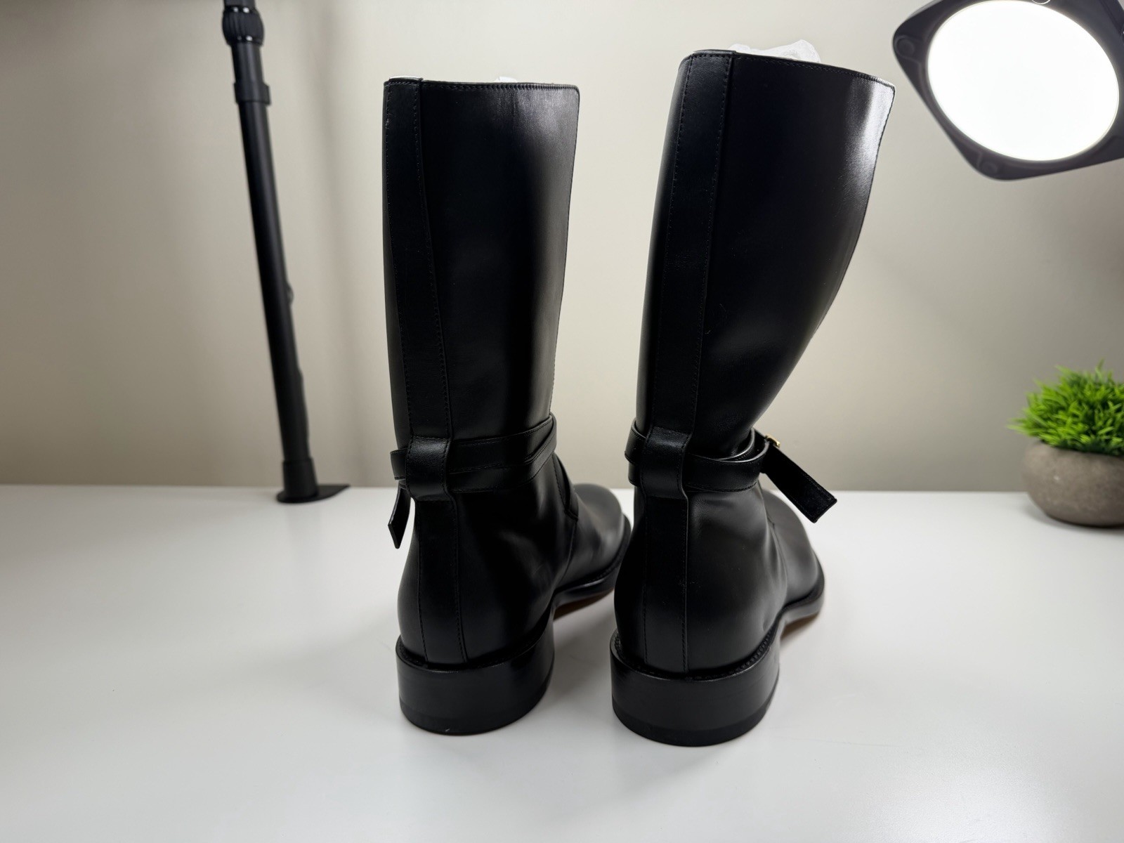 The Row Jodhpur Boots Black Leather Size EU 39 / US 9
