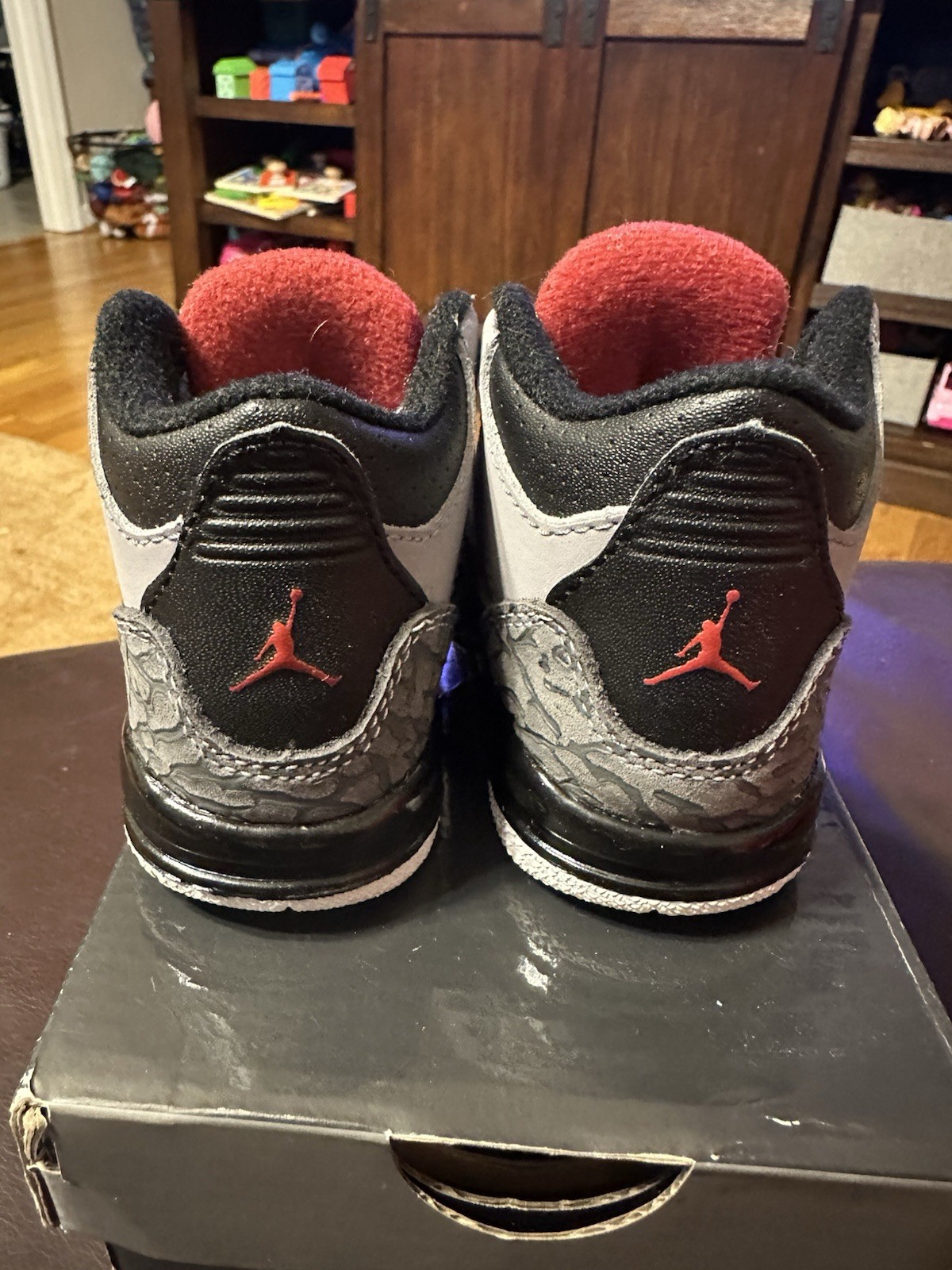 Nike Air Jordan Retro 3 Stealth Size 3C Great Condition w/ Original Box
