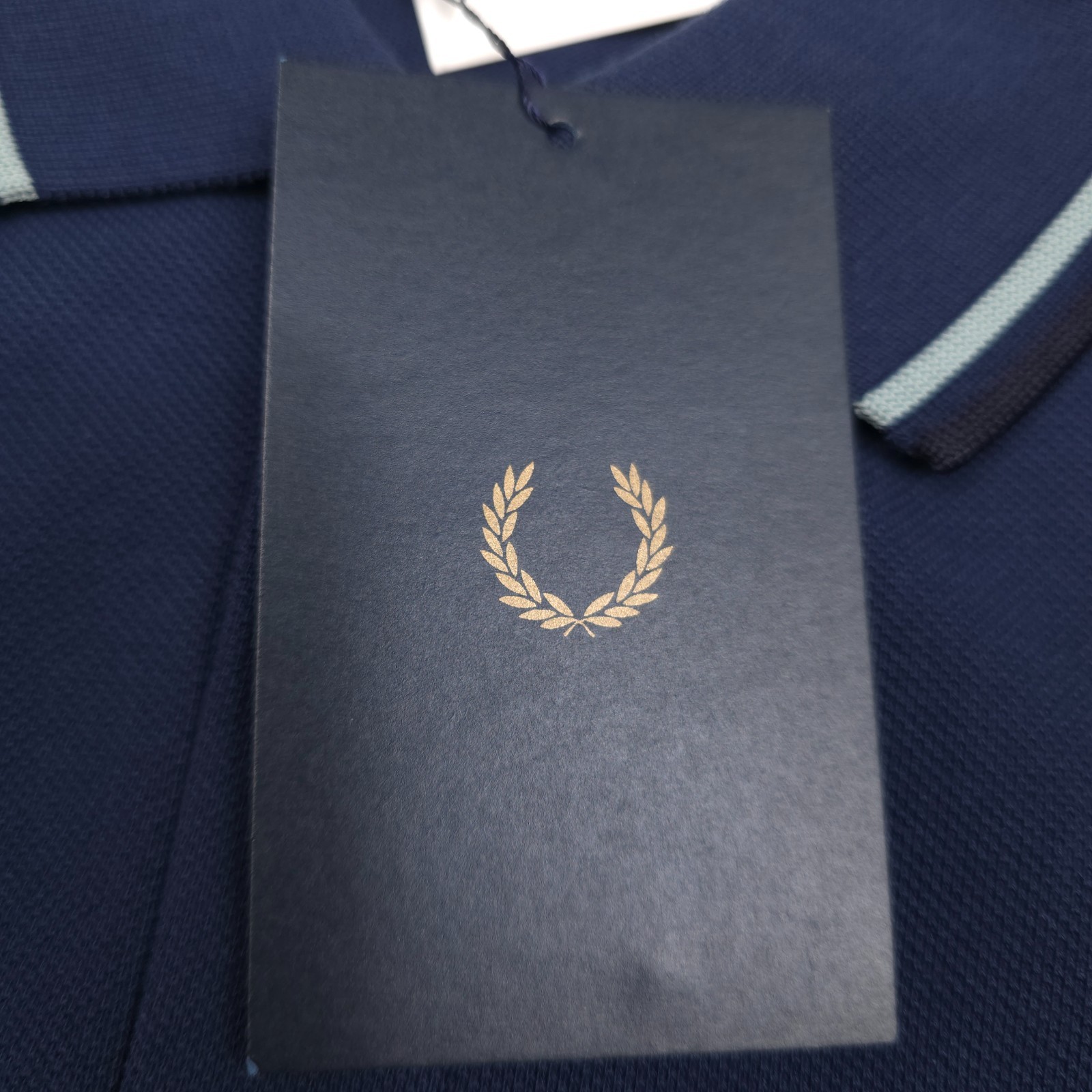 Fred Perry M3600 Twin Tipped Pique Polo Shirt Mens Small Slim Fit Tennis Blue