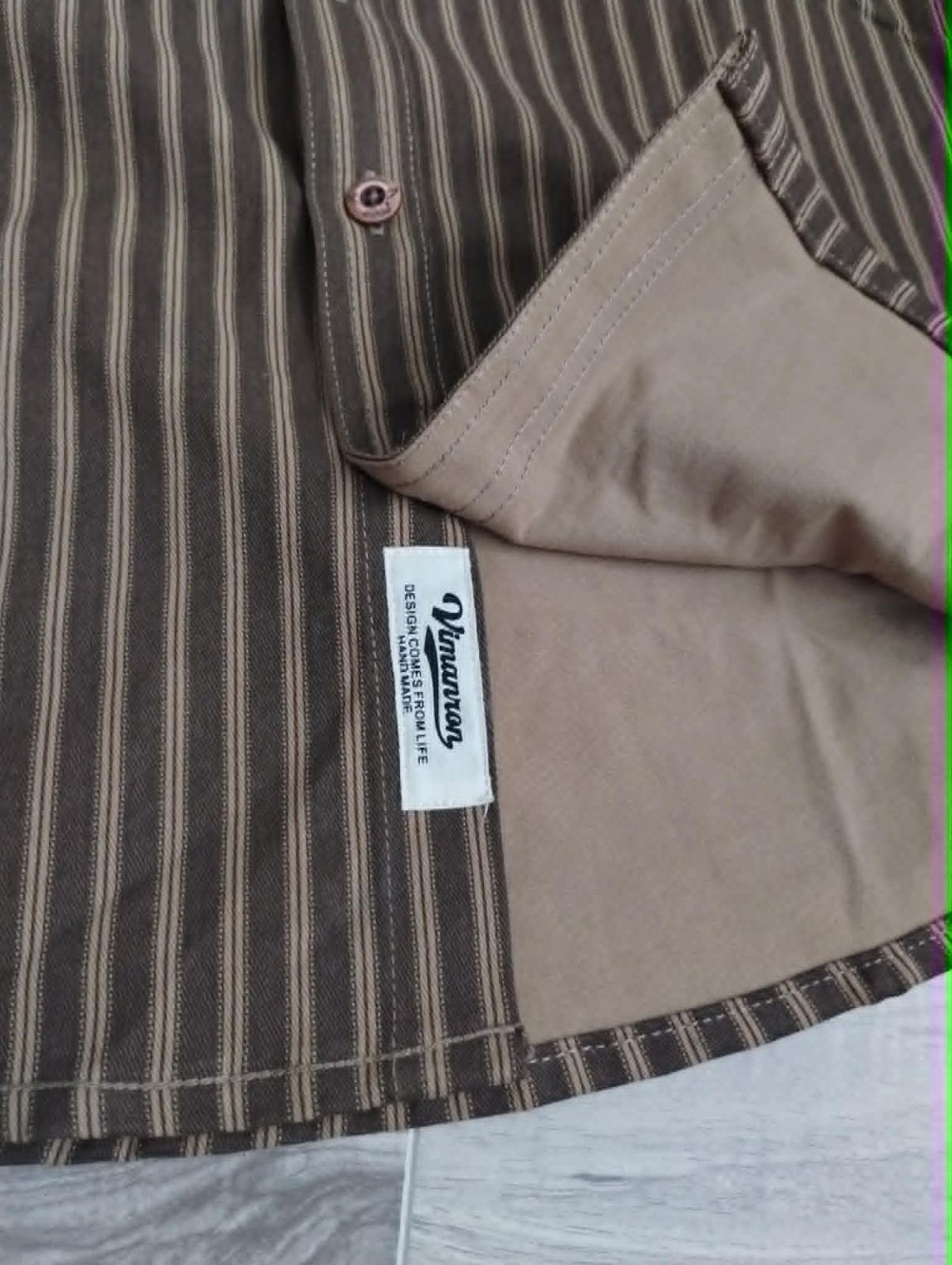 American Retro Striped Men Long-sleeved Shirt Comfortable Casual Workwear Shirt