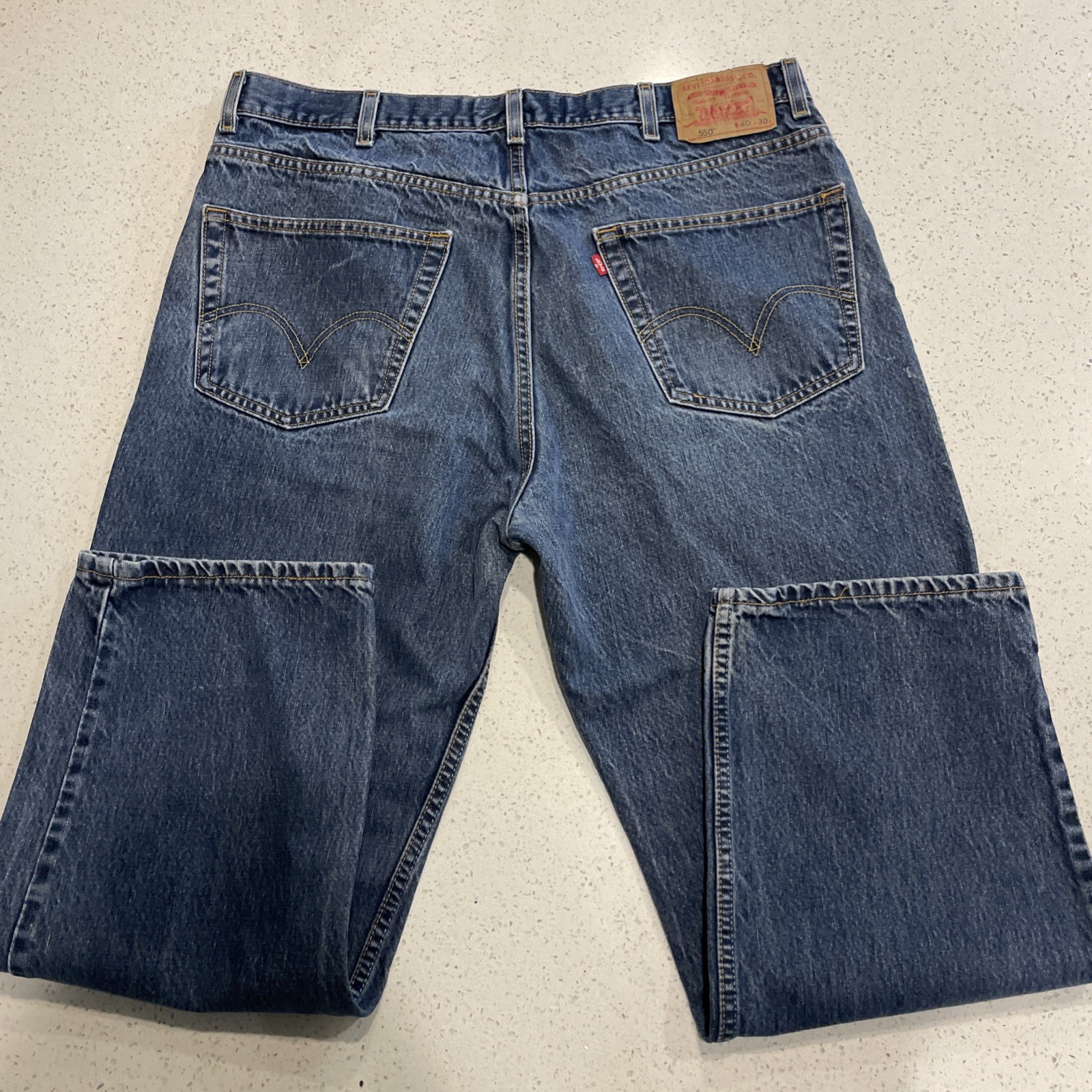 Vintage Y2K Levi’s 550 Mens 40/30 Relaxed Fit Jeans Red Tab 04/2003 Mexico