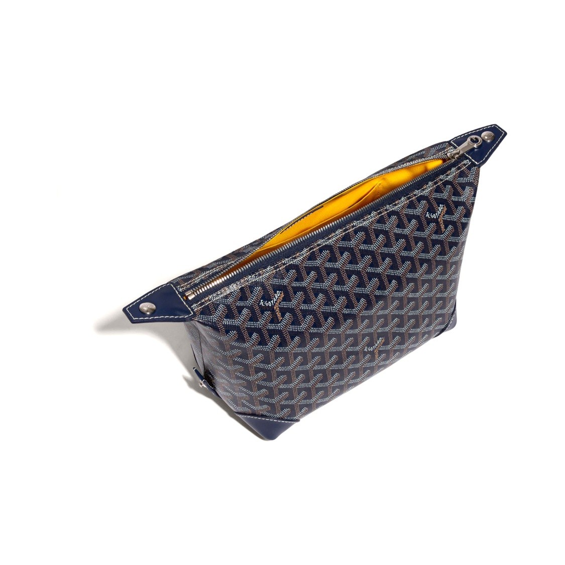 GOYARD Bowling 25 Toiletry Bag Navy Blue 9.4×4.7×5.1 in