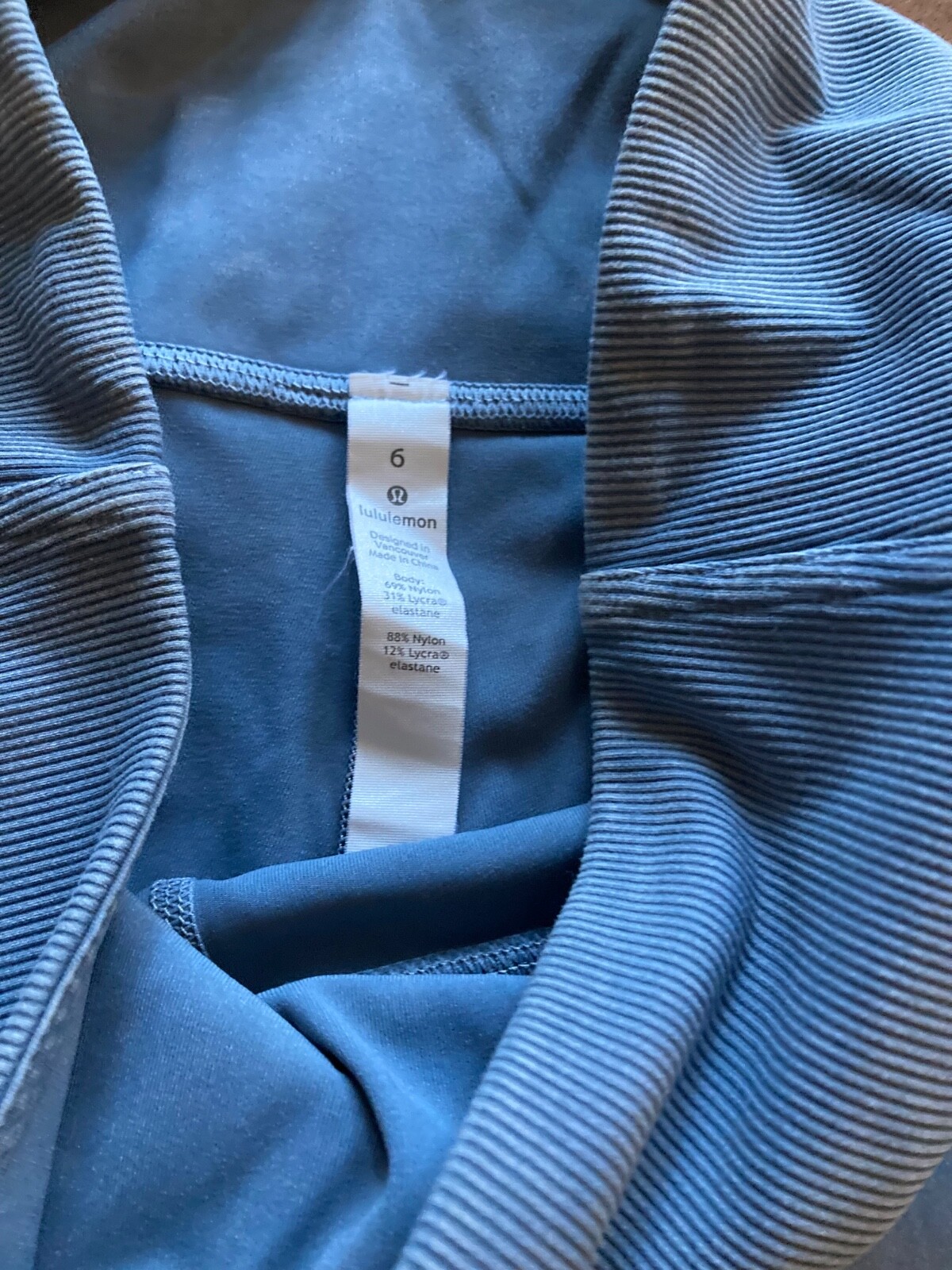 Lululemon Athletic Pants Stone washed blue Size 6