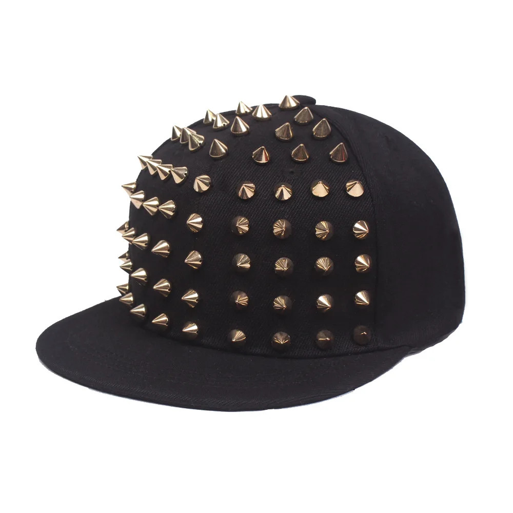 Unisex Rivet Stud Punk Baseball Cap Hip Hop Style Hat