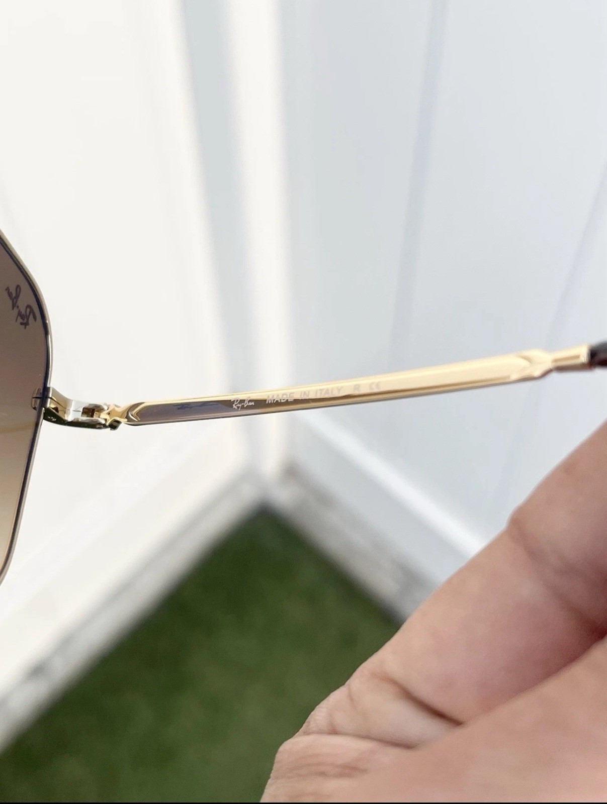 NWT Authentic Ray Ban New Caravan RB3636 3636 Gold Brown Lens 001/51 Size 58/14