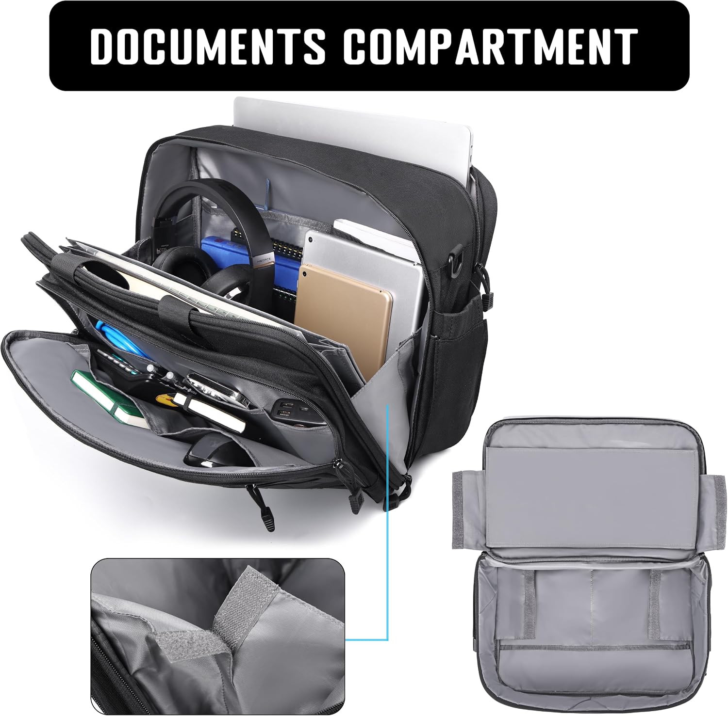 Large Tactical Messenger Laptop Bag for 17.3″ Computers with YKK Zippers
