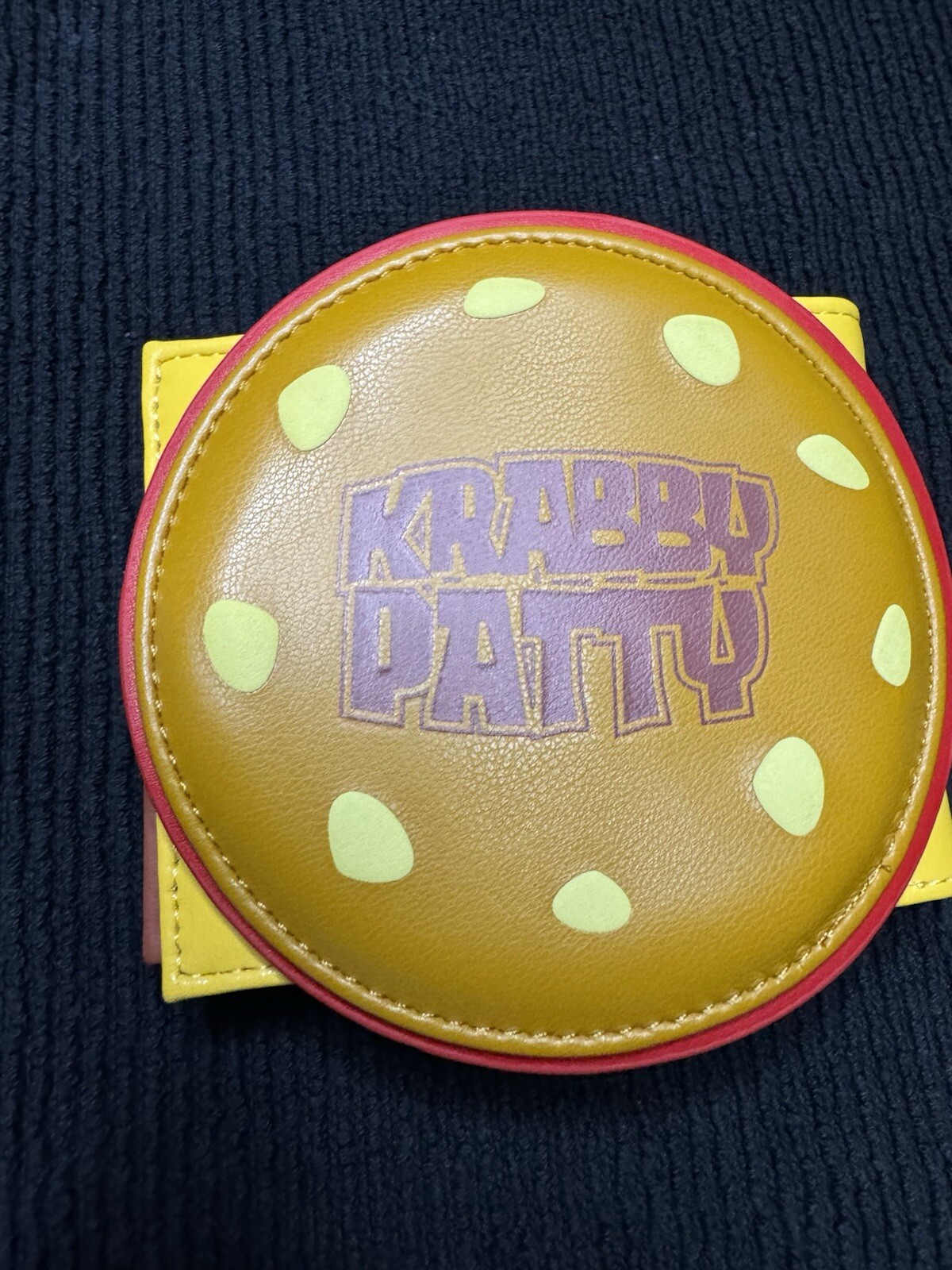 Cheeseburger Wallet Whimsical Krabby Patty Inspired Novelty Funny