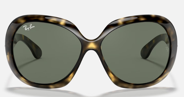 RAY-BAN JACKIE OHH II FRAME Polished Light Havana/Green RB4098-710/71-60-14