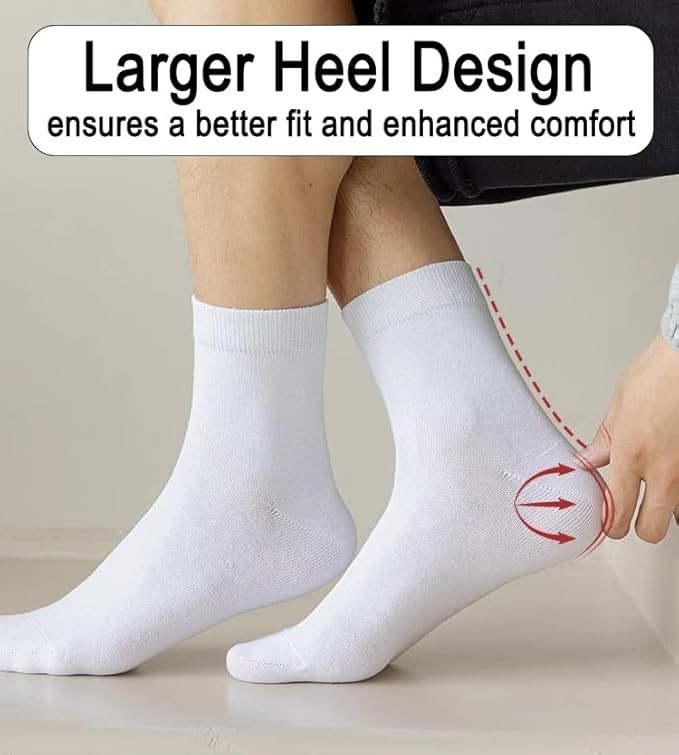 6 Pairs Unisex Ankle Quarter Socks Cotton Sport Low Cut Socks Size 10-13 New