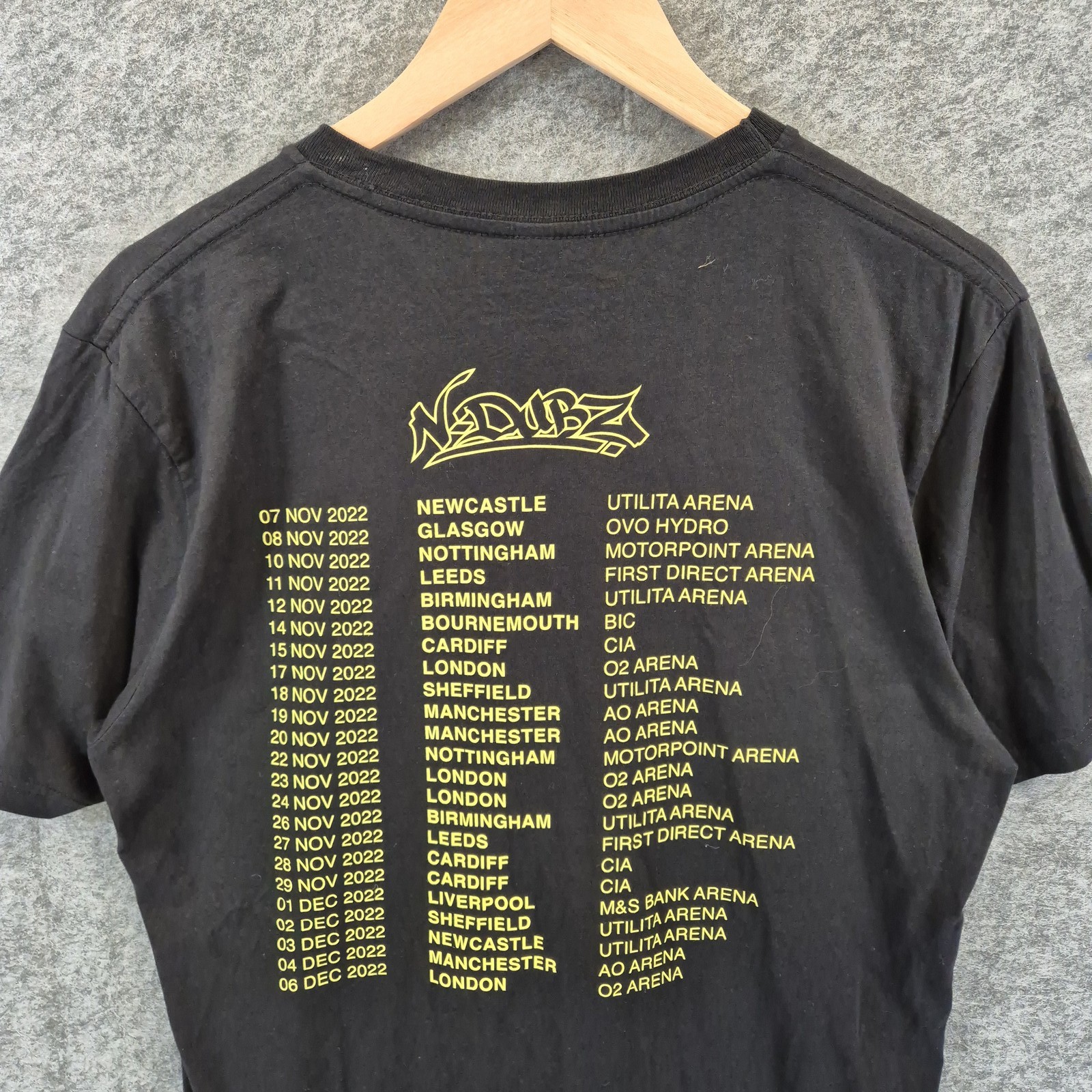 N-DUBZ 2022 Tour T-Shirt Men L Black Official Rap Ndubz Dappy Tulisa Band