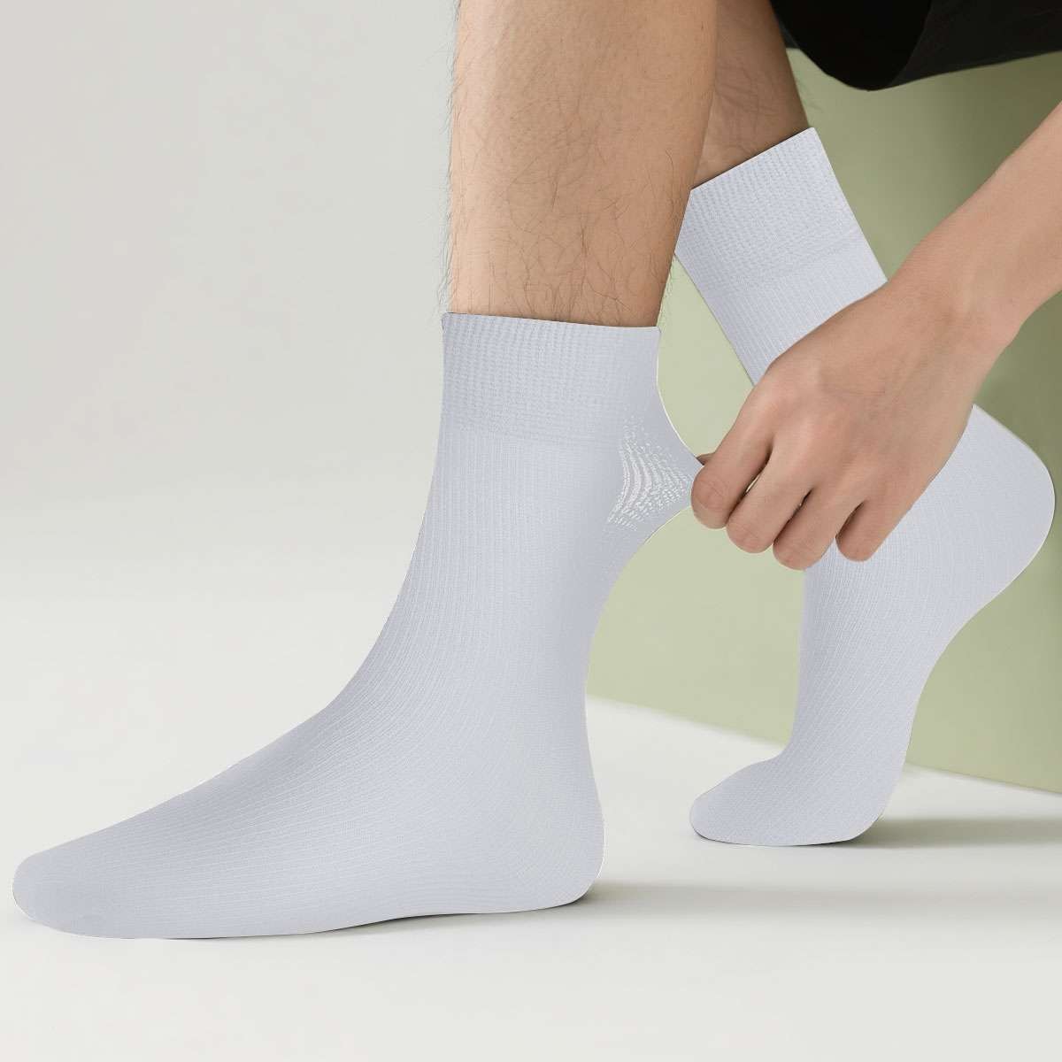 10Pairs Men’s Dress Socks Thin Casual Fashion Crew Mid Calf FAST SHIPPING