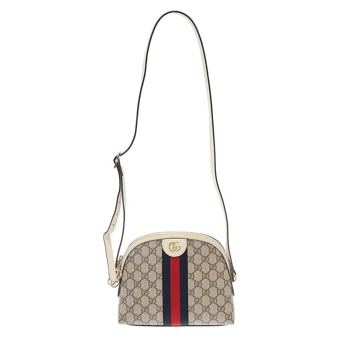 GUCCI Ophidia GG Supreme Small Shoulder Bag Beige