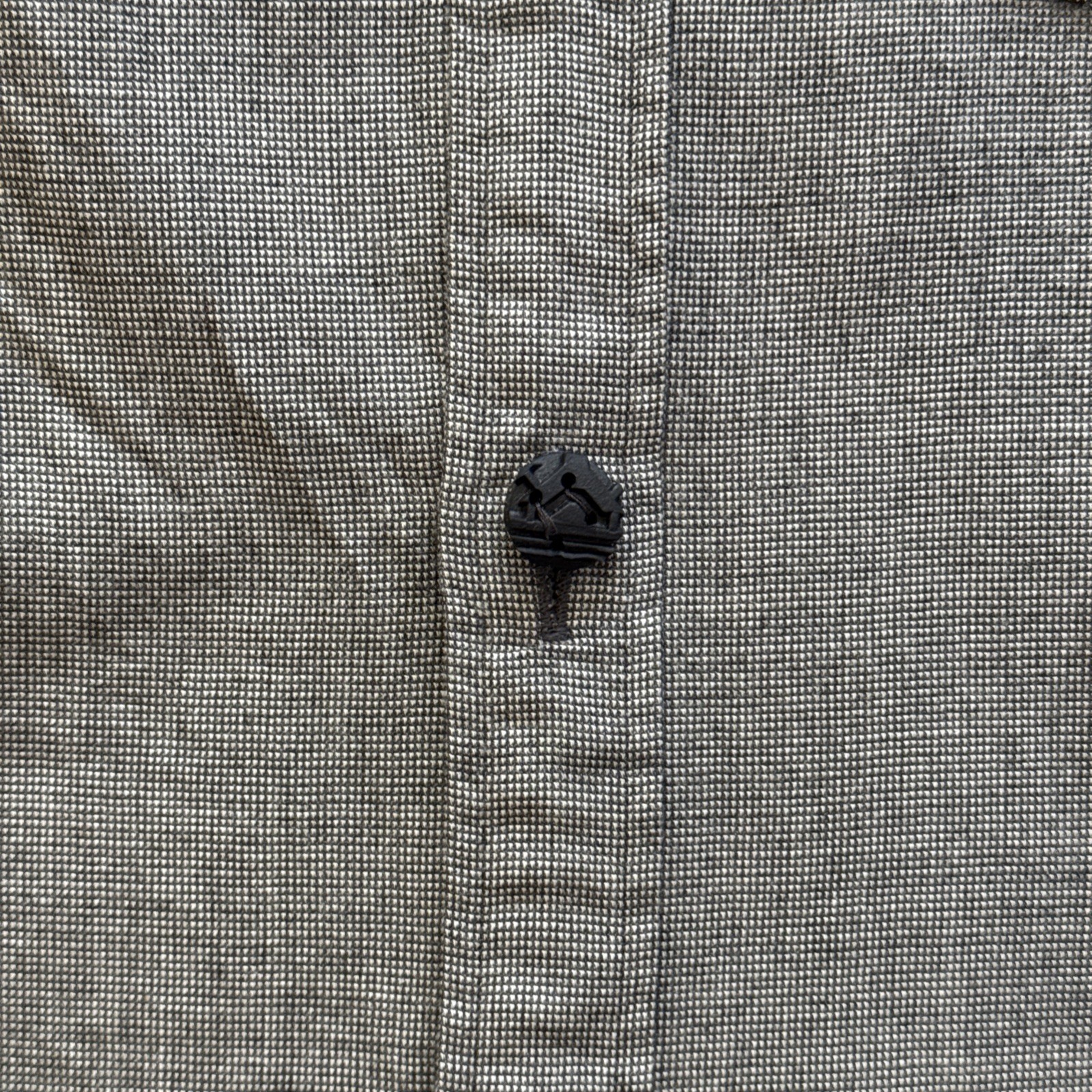 Comme des Garcons Homme Plus Shirt Men Medium Gray Wool Silk Made in Japan