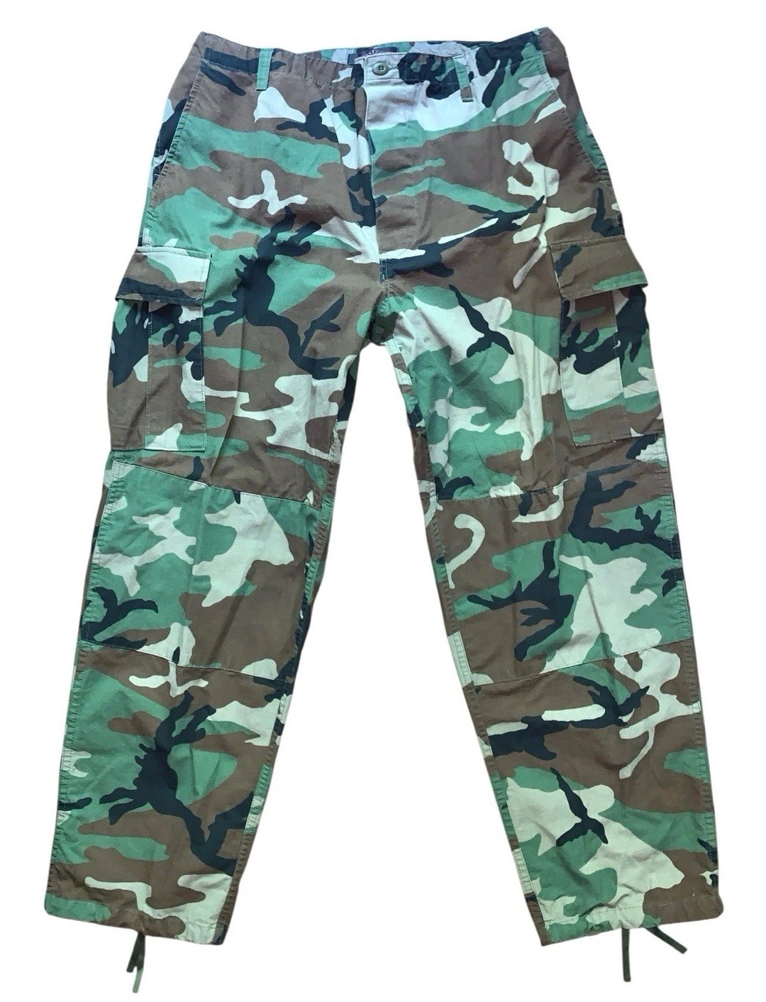 Tru-Spec Woodland Camouflage BDU Cargo Pants XL Regular 39-43×31.5 Military Army