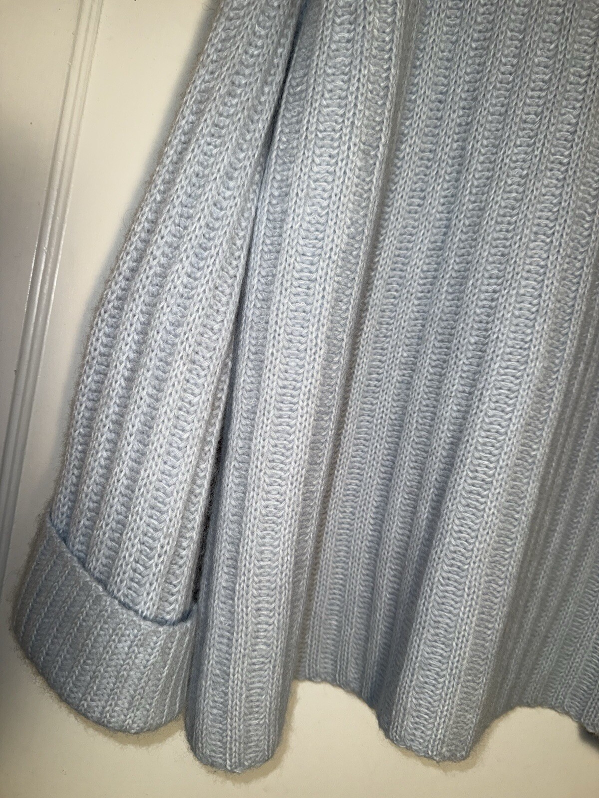 ELEVEN SIX Talia Blue Poncho Sweater Baby Alpaca Wool Oversized Size M/L d874