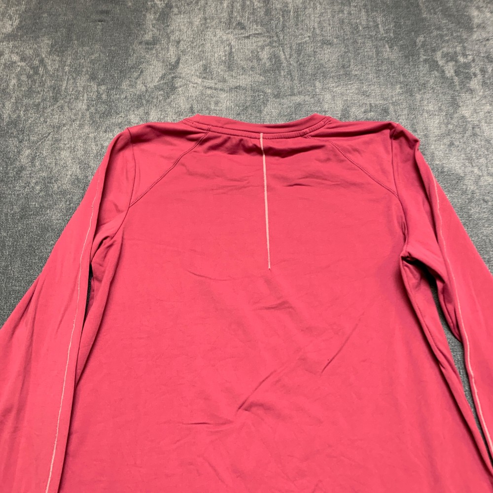 Mondetta Performance Luxury Athletic Top Womens S Pink Stretch Thumbhole Sleeve