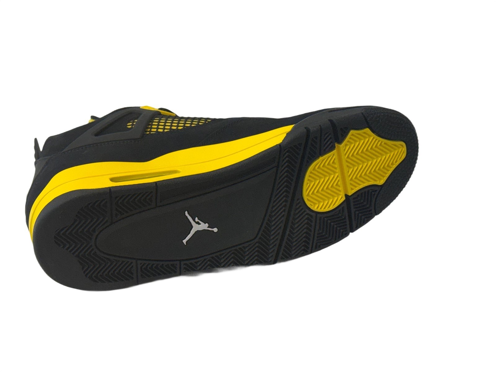 Nike Air Jordan Men’s 4 Retro Thunder Black Tour Yellow 12.5 (DH6927-017) NEW