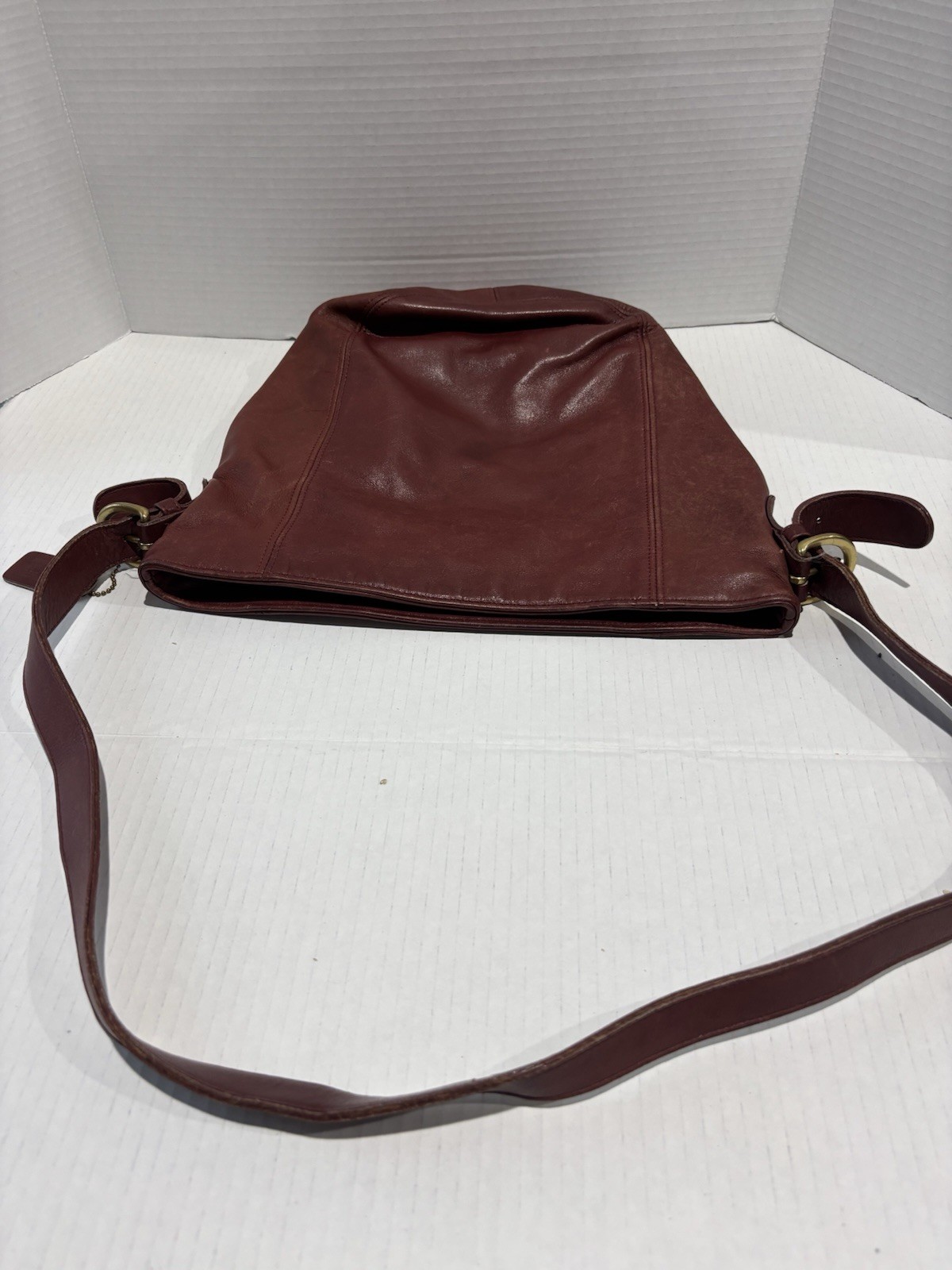Coach Women’s Medium Leather Crossbody Purse Burgundy