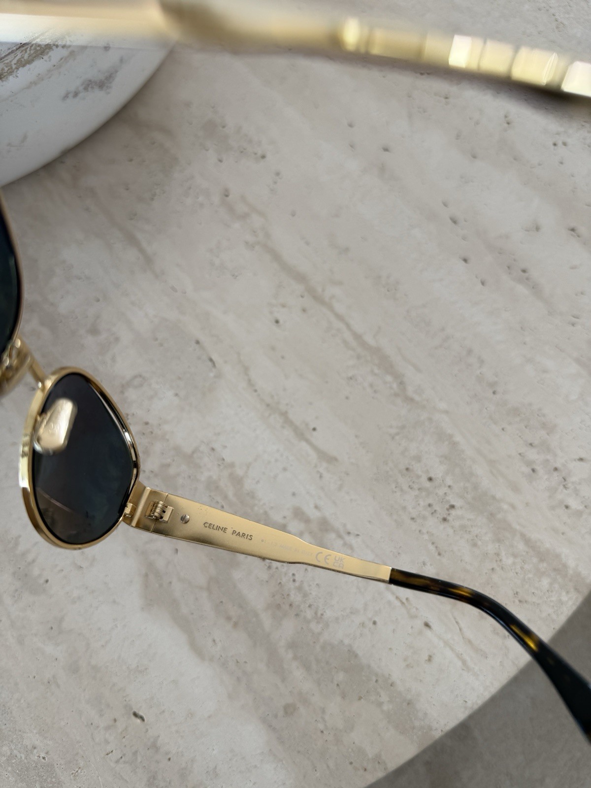 Celine Triomphe Sunglasses Gold