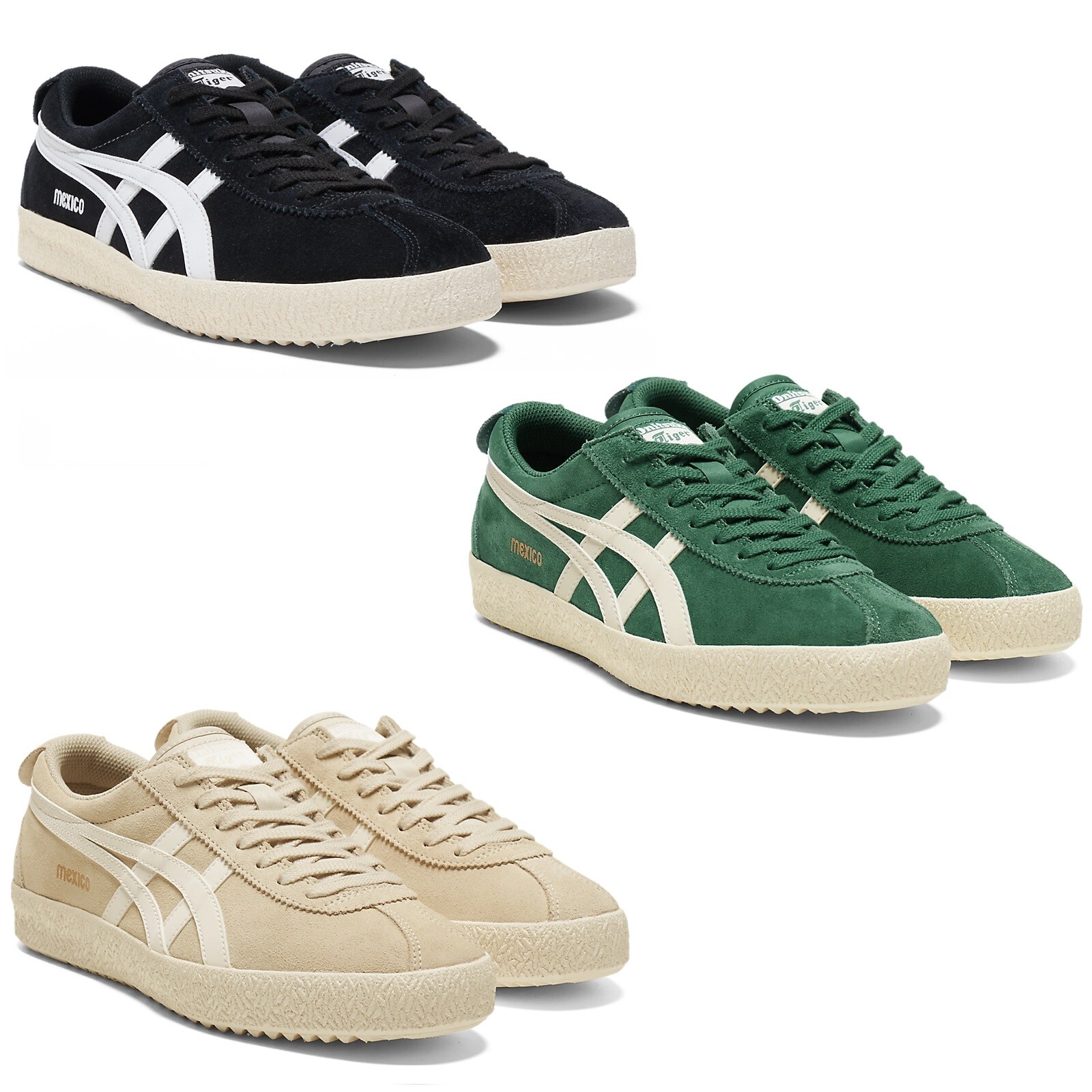 Onitsuka Tiger Mexico Delegation 1183B954 VANILLA/CREAM PINE GREEN BLACK/WHITE