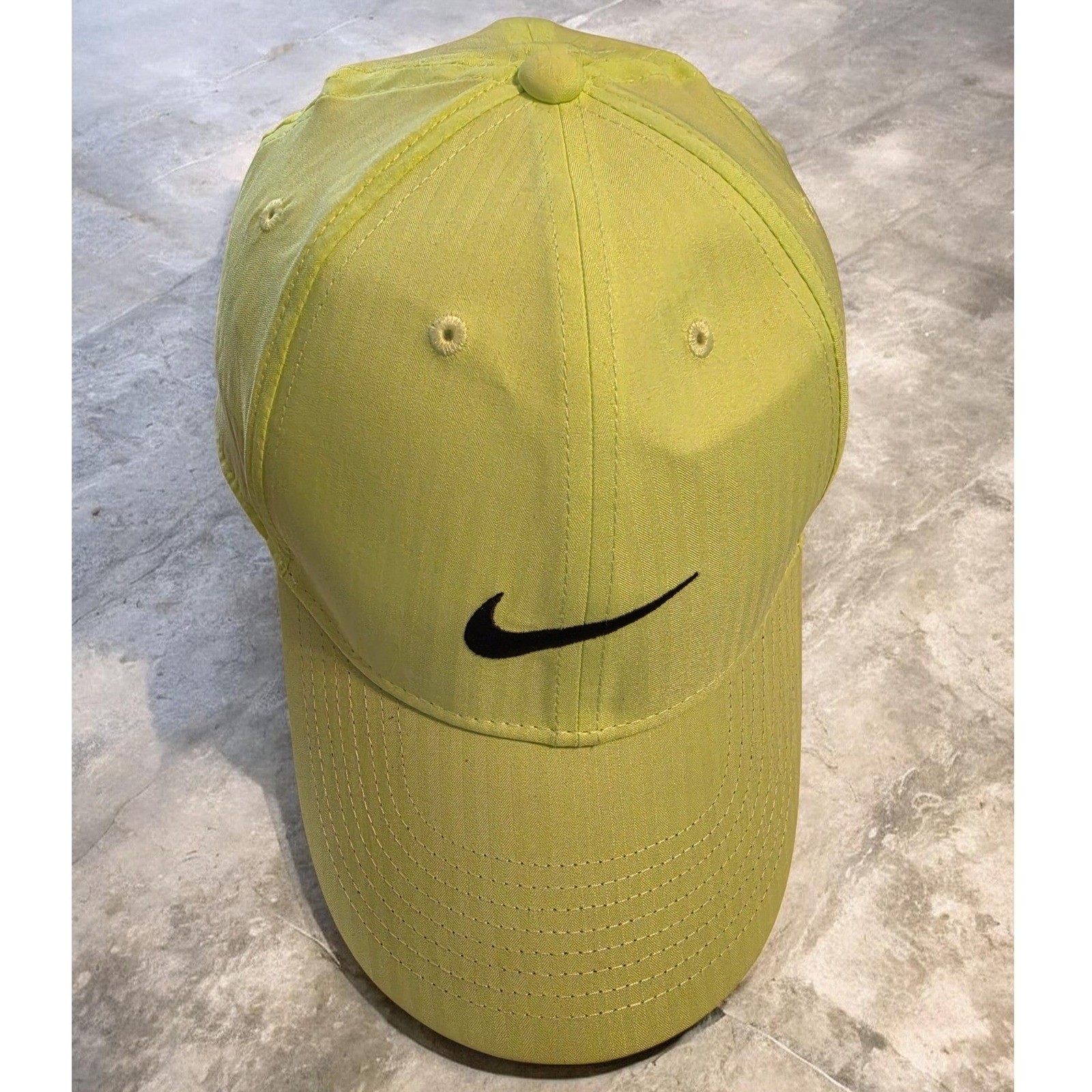 Nike Legacy91 Dri-FIT Hat Mens Neon Yellow Adjustable Swoosh Golf Cap