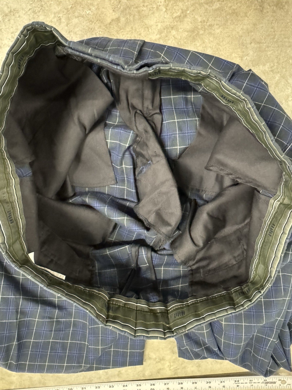 Vintage Hiltl Pants Mens 34×32 Plaid Check Golf Trousers Poly Cotton Pleated NEW