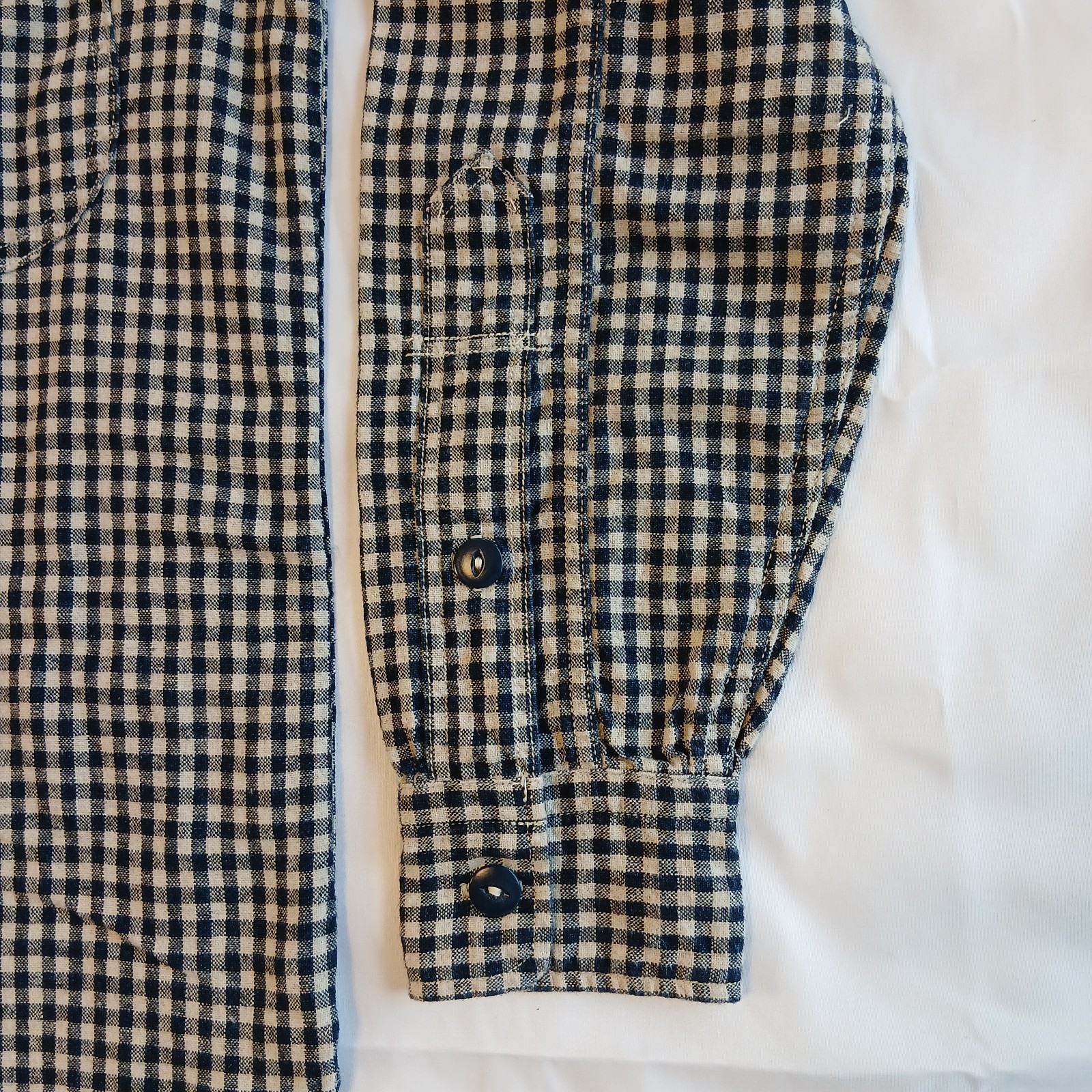 Freewheelers 1223005 Locomotive Fireman Shirt 15 G.F.Stifel Indigo Check Japan
