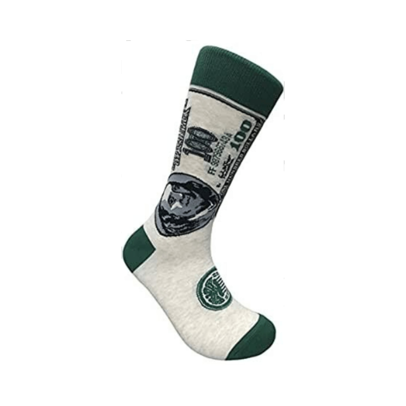 Benjamin Franklin 100 Dollar Bill Socks