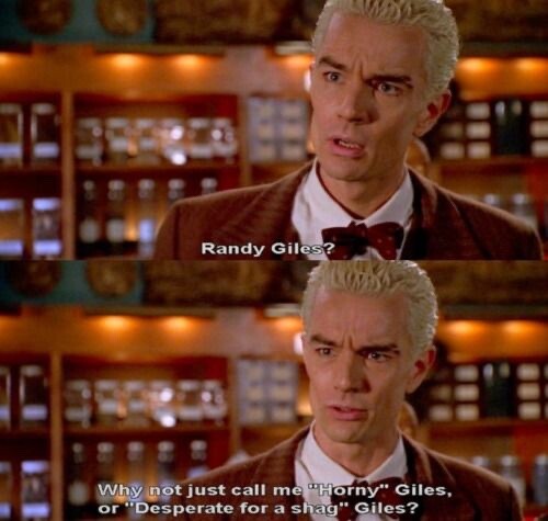 Buffy the Vampire Slayer T-Shirt ♡ SPIKE! Randy Giles ✩ Oh God, I’m English!
