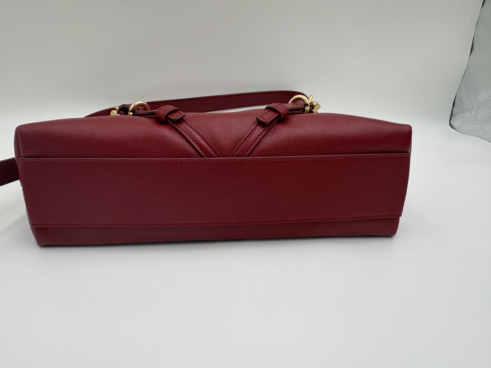 Givenchy Mini Voyou Leather Shoulder Bag Dark Red (on Nordstrom $2,150/worn 3x)