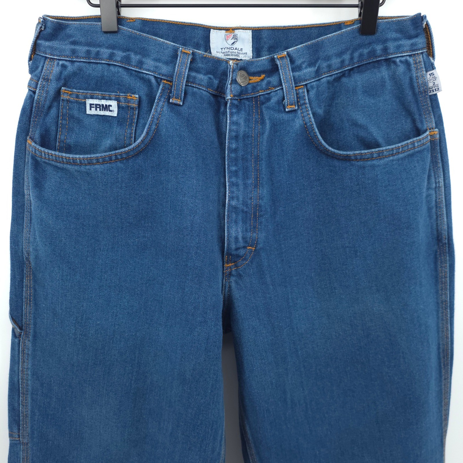 Tyndale Mens Carpenter Jeans F290T 34×32 Blue FRMC Flame Resistant Workwear