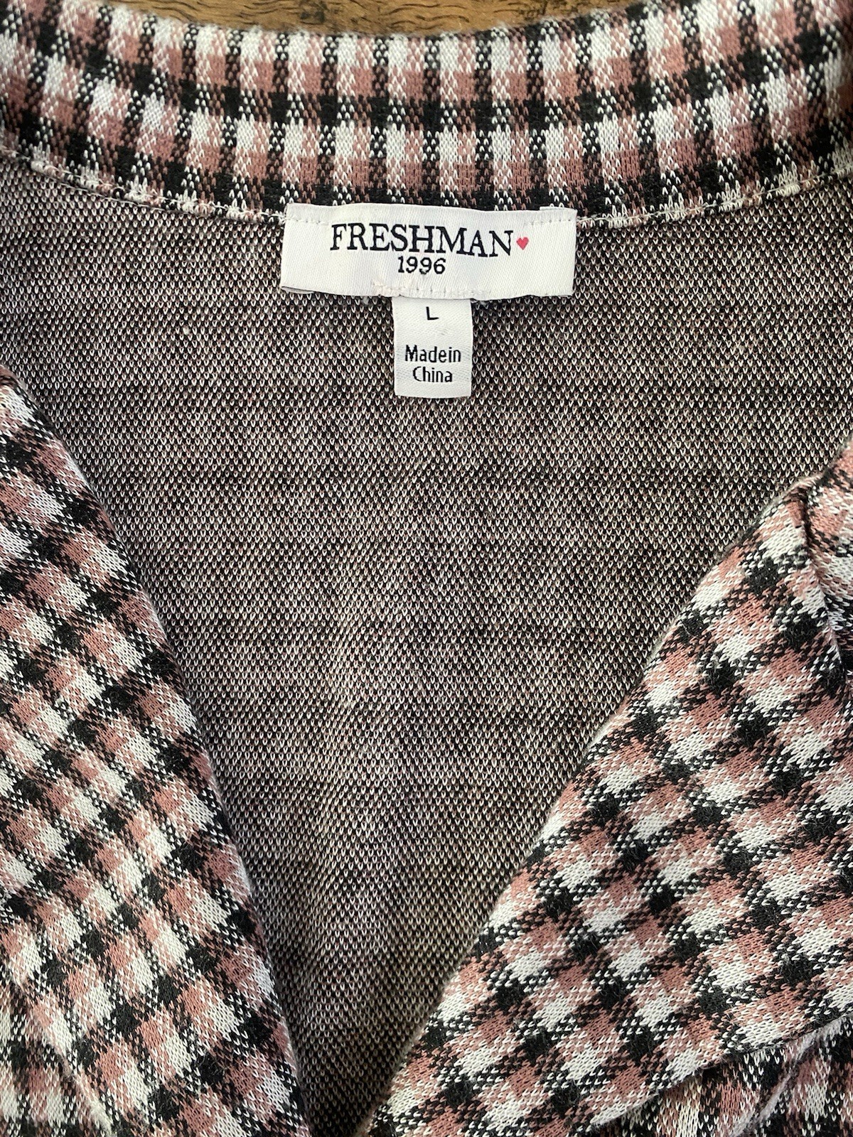 Freshman 1996 plaid cropped top Size L