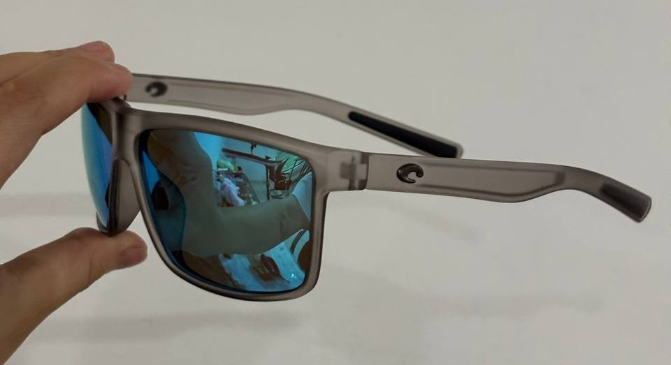Costa Del Mar Rinconcito Gray Frame Blue Glass Mirror 580P Polarized Sunglasses