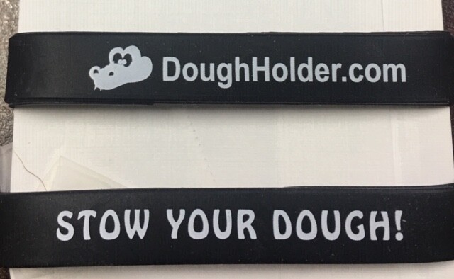 Silicone rubber money clip band Package of Three NEW BLACK COLOR!!