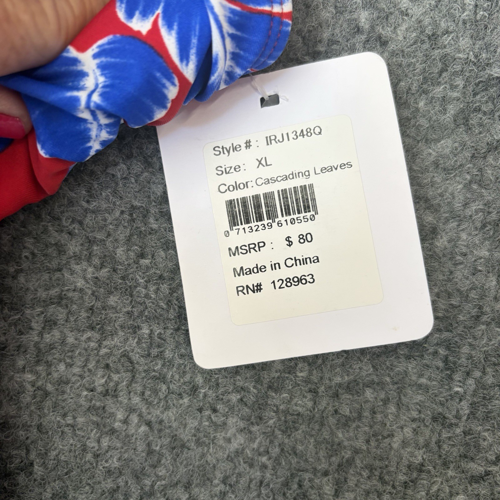 Indigo Rain Women’s 1 Piece Swimsuit NWT Red White Blue Floral