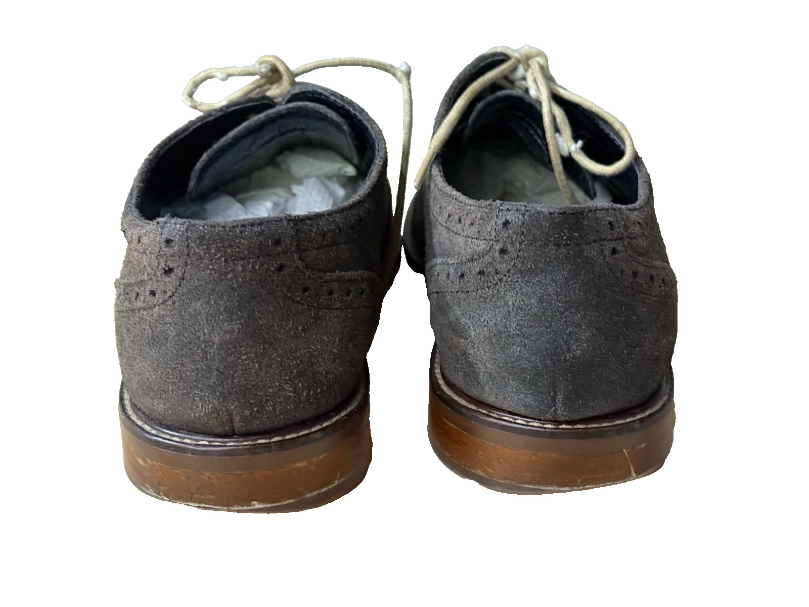 Gordon Rush Suede Coffee Brown Concord Wing Tip Casual Lace Up Shoes Size 10