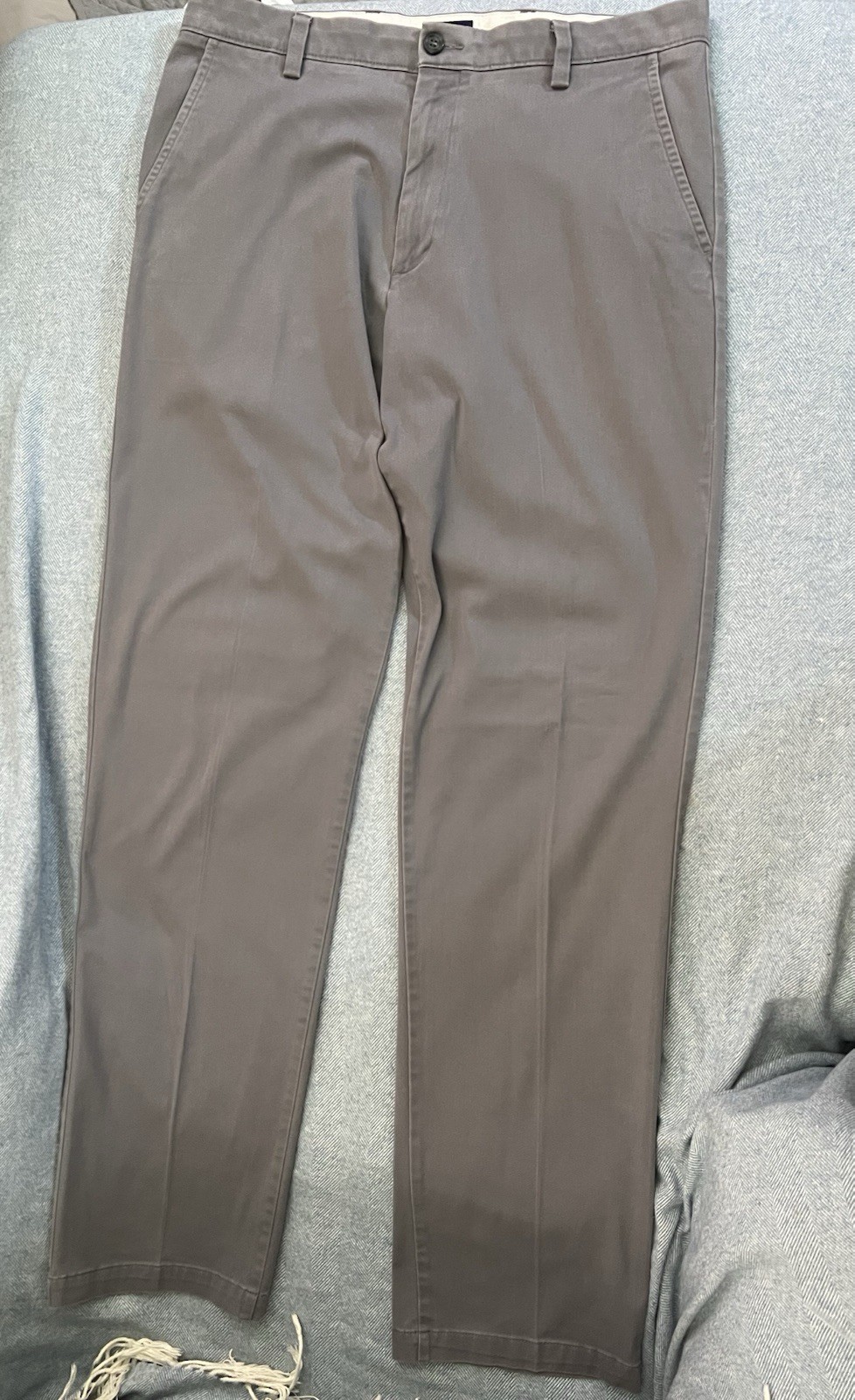 Dockers Men’s Classic Fit Tall Easy Gray Pants Straight Leg 34 x 35/36