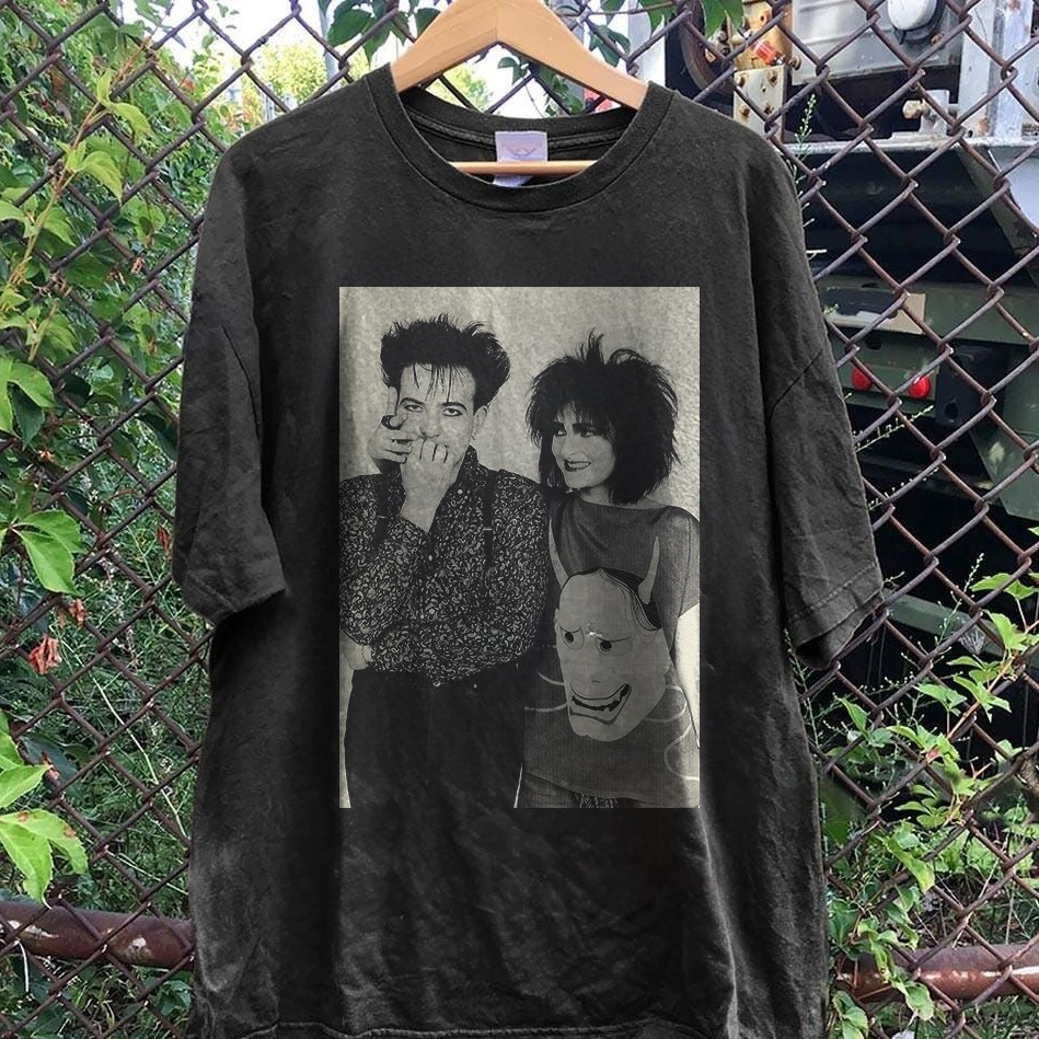 Robert Smith & Siouxsie Sioux T-Shirt Goth Post Punk The Cure Vintage Graphic