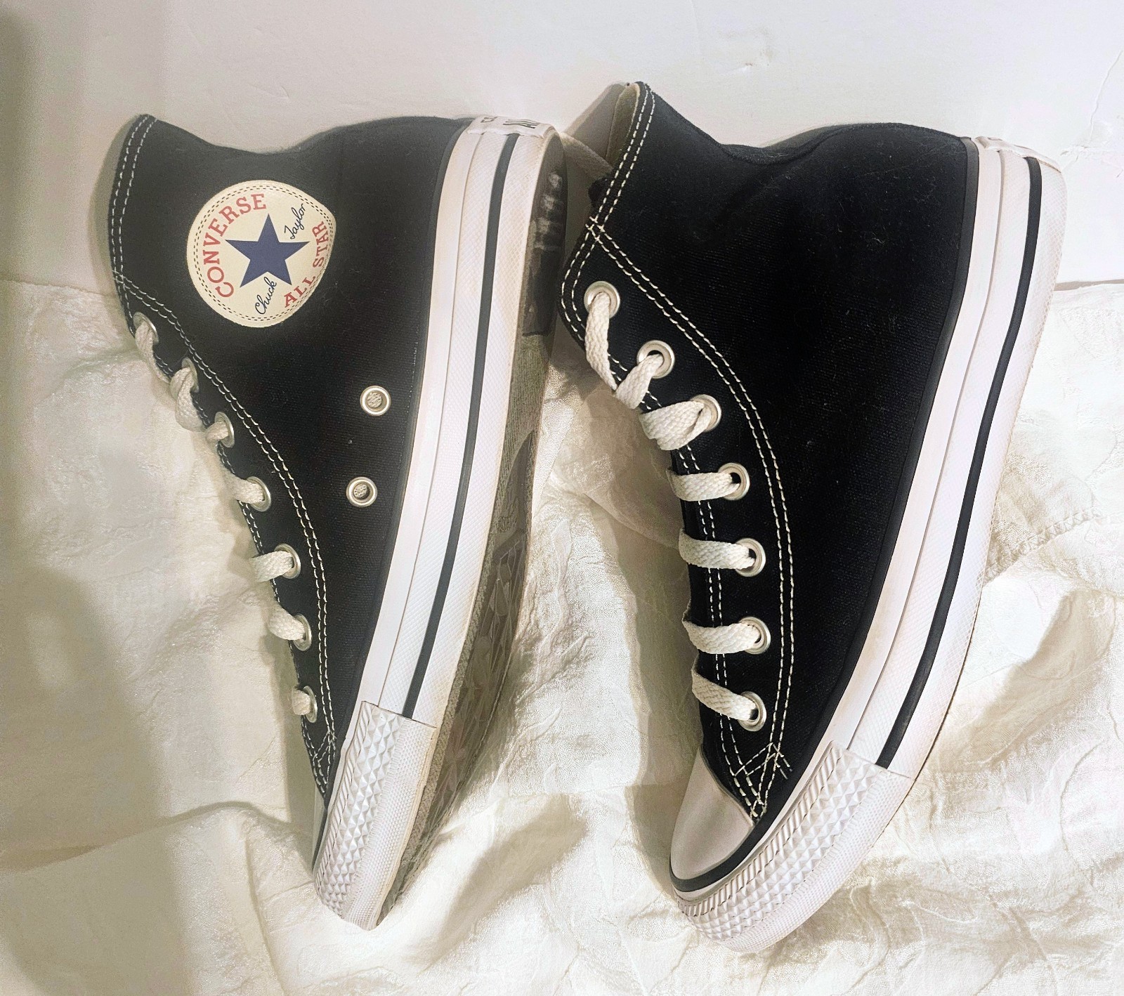 Gender Neutral Black Converse Chuck Taylor All Star High Top Sneaker Sz 7