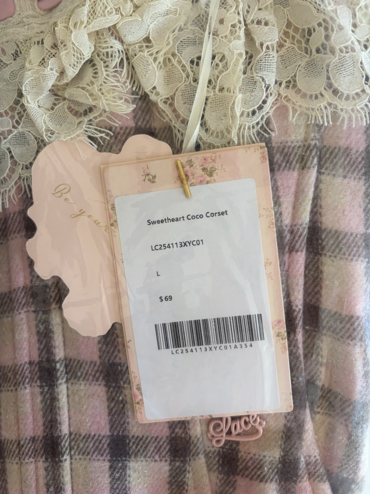 NEW LaceMade Sweetheart Coco Corset Top Size L