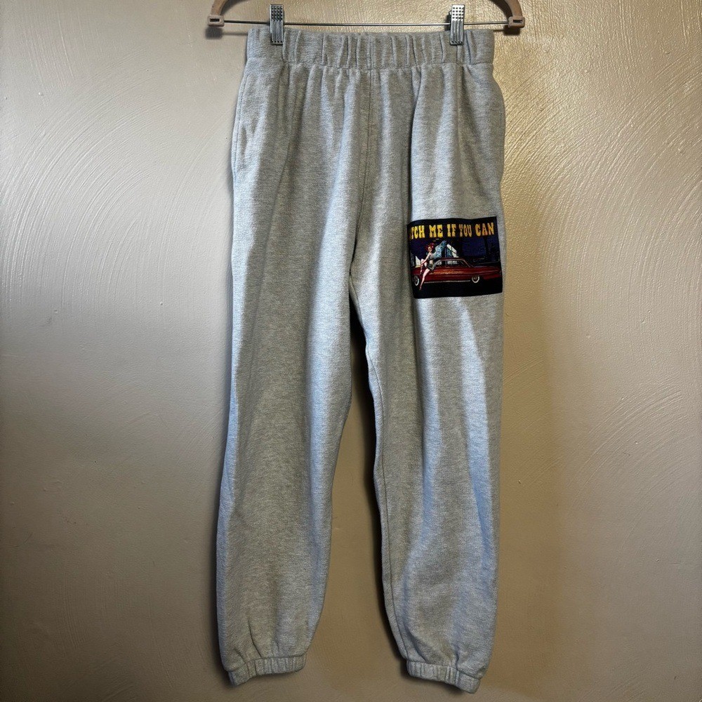 Boys Lie Sweatpant Heather Ash Gray Heart Racer V2 Catch Me If You Can Small