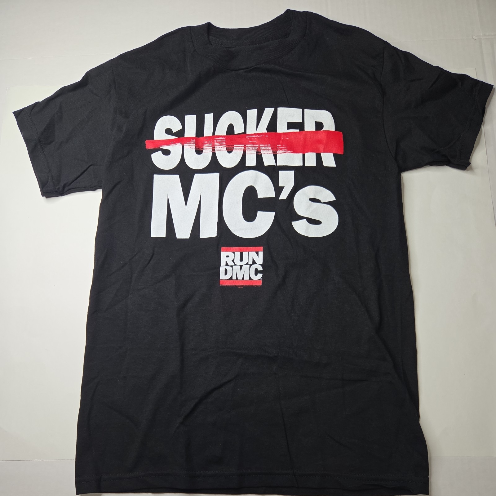 Men’s Run DMC Sucker MC’s T-shirt.. Size Small Black