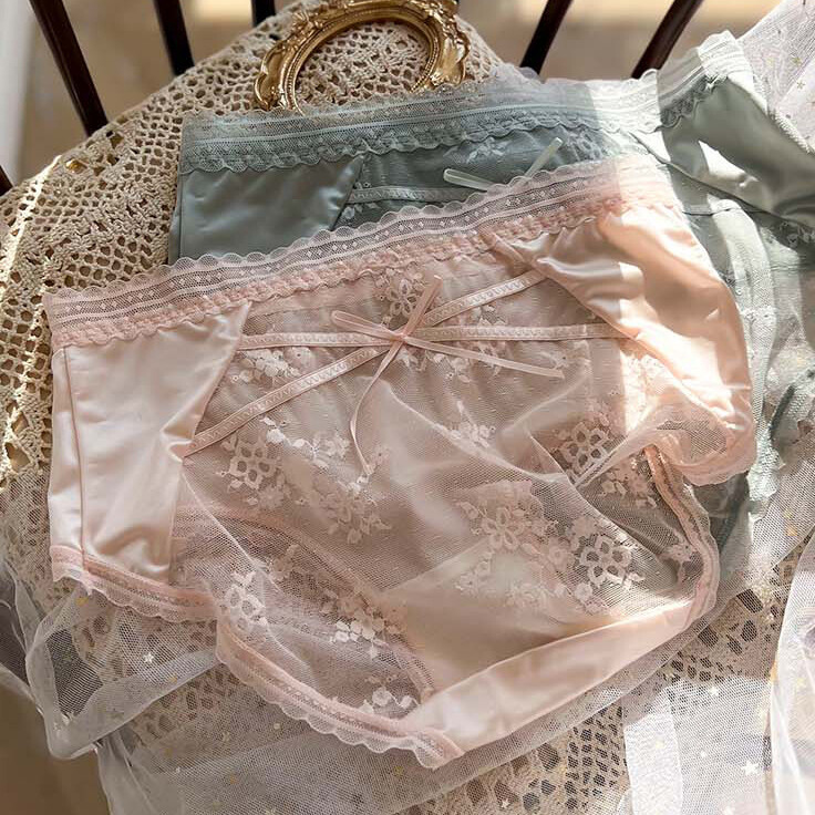 5 Pack Lot Womens Sexy Satin Panties Briefs Ladies French Underwear Lingeries